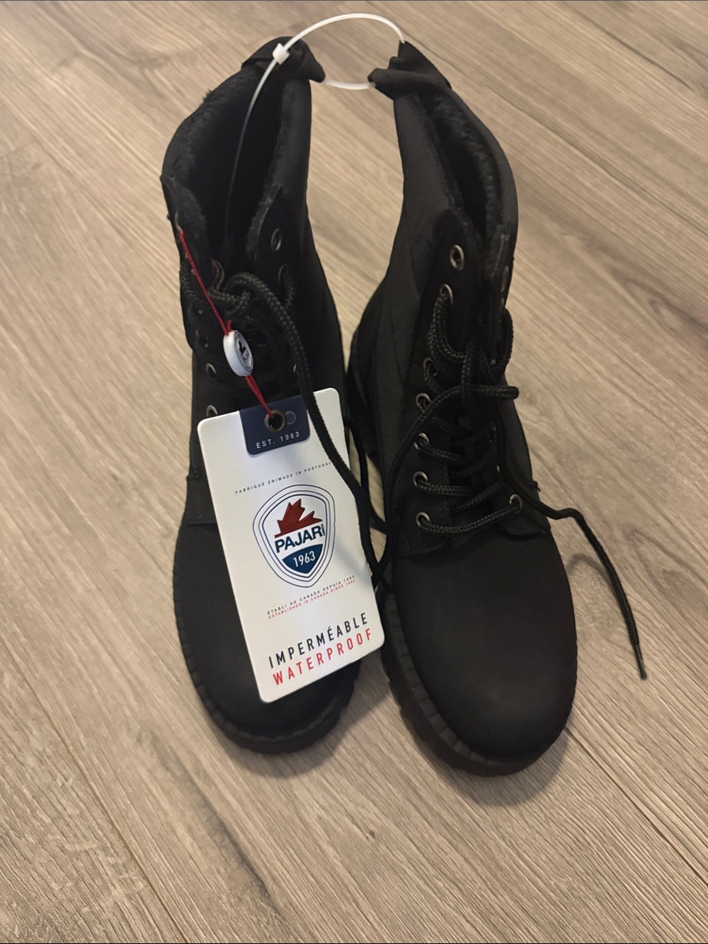Pajar Black Waterproof Lace-Up Women’s Boots